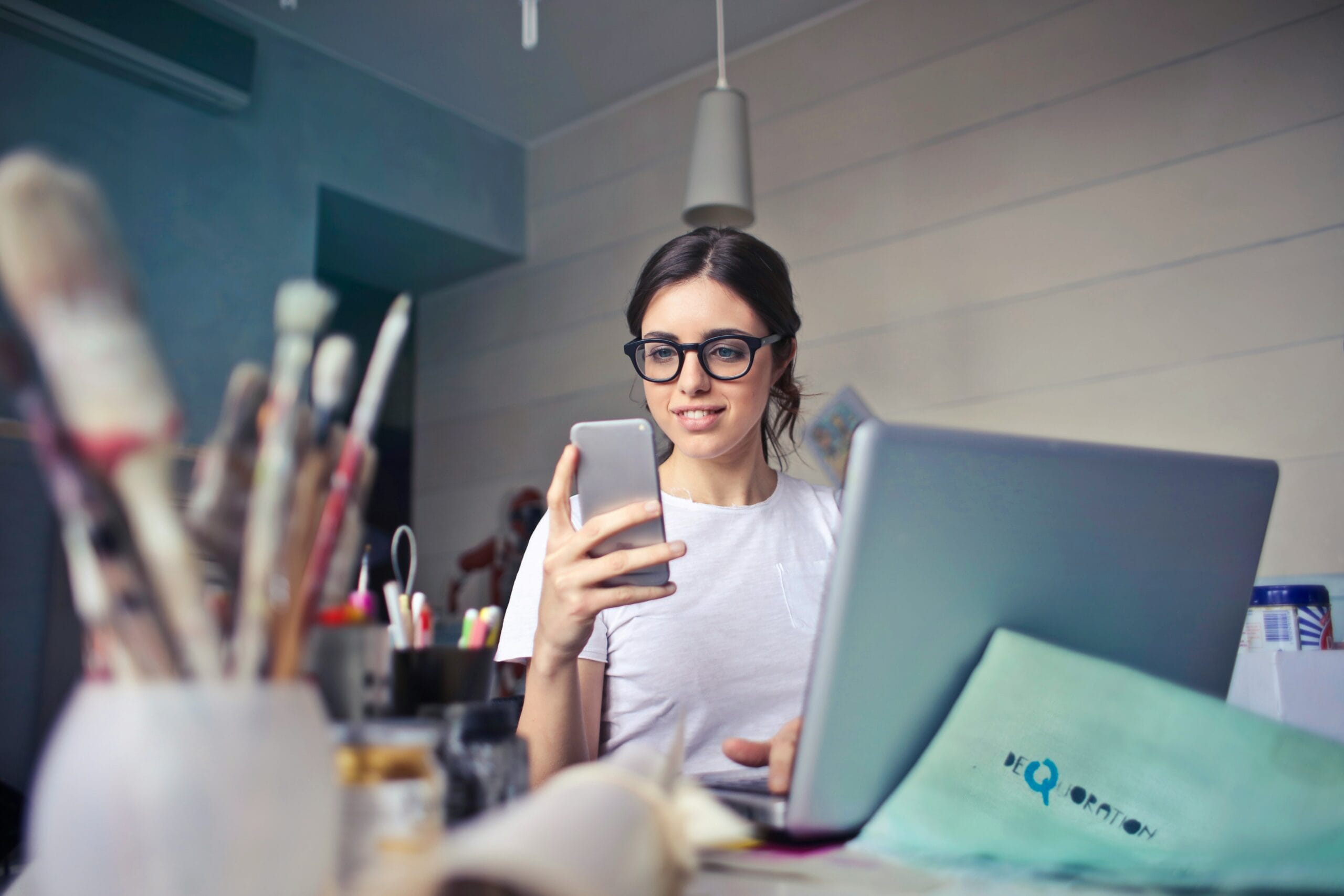 Women on phone