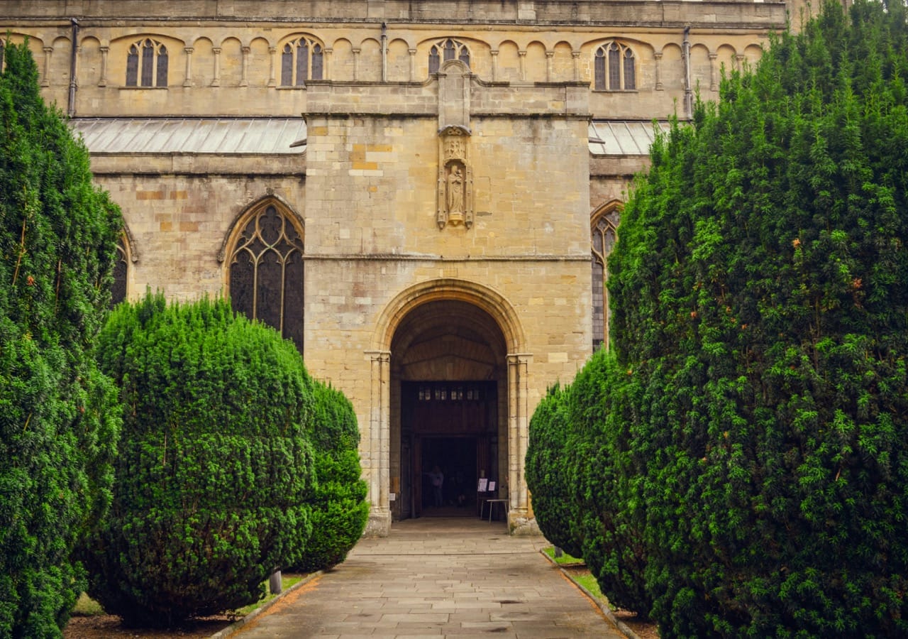 Tewkesbury Abbey Entrance