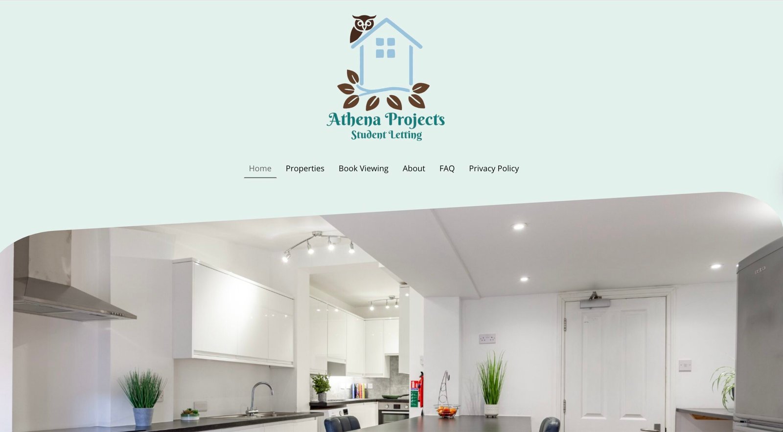 The hero section places strong focus on the logo and background image but doesn’t communicate the site’s key message or purpose. This space could be used more effectively to highlight the value proposition and provide quick access to listings or a search option.